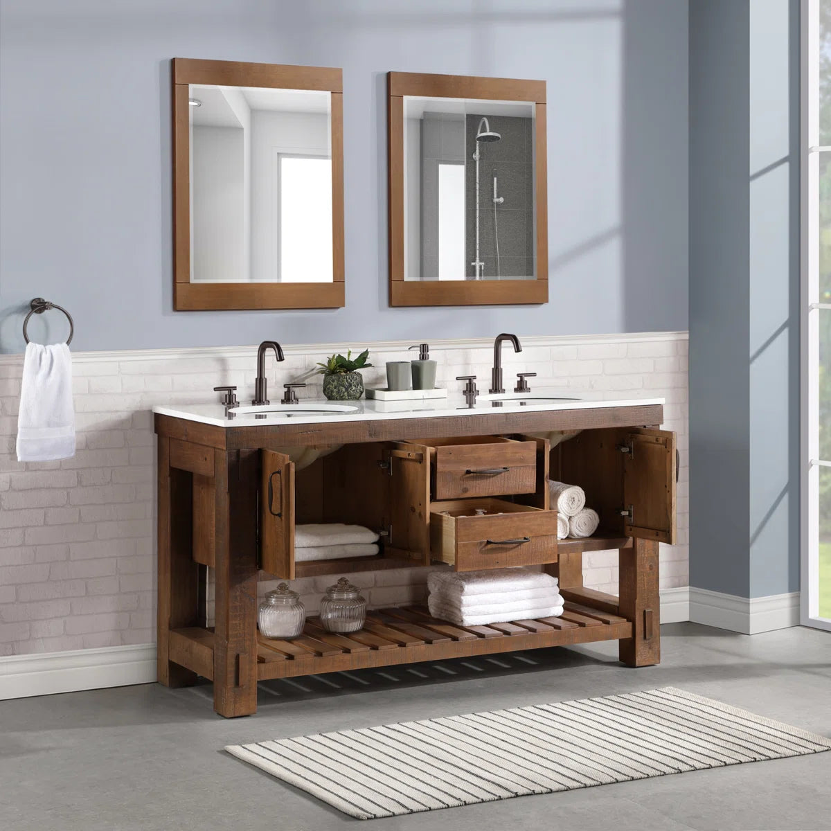 Telluride 60" Width Double Bathroom Vanity