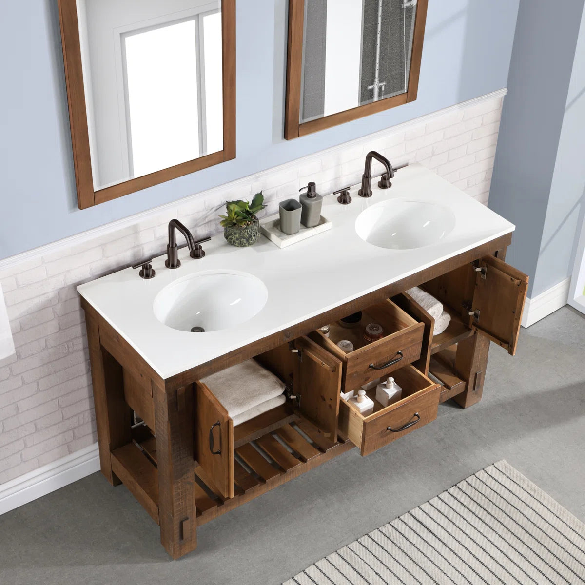 Telluride 60" Width Double Bathroom Vanity