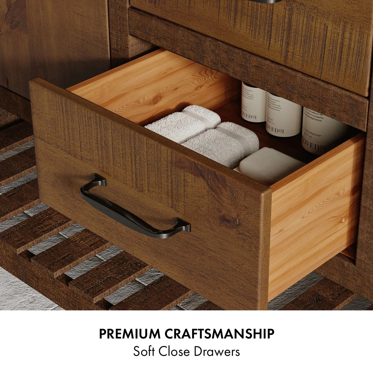 Telluride 54" Single Bathroom Vanity | Quartz Countertop