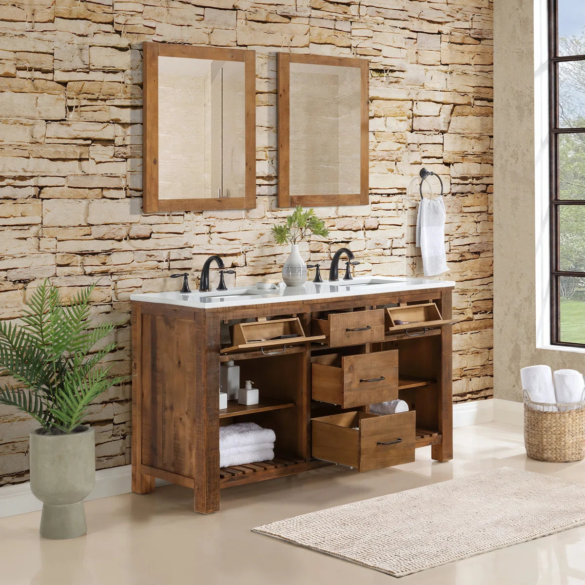 Banff 60" Width Single Bathroom Vanity
