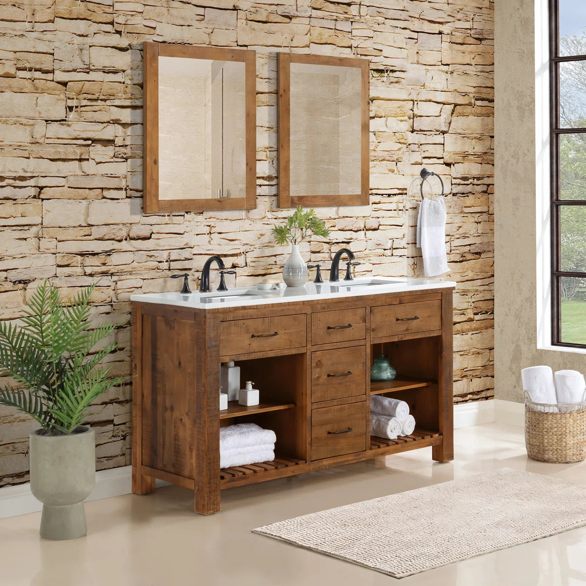 Banff 60" Width Single Bathroom Vanity