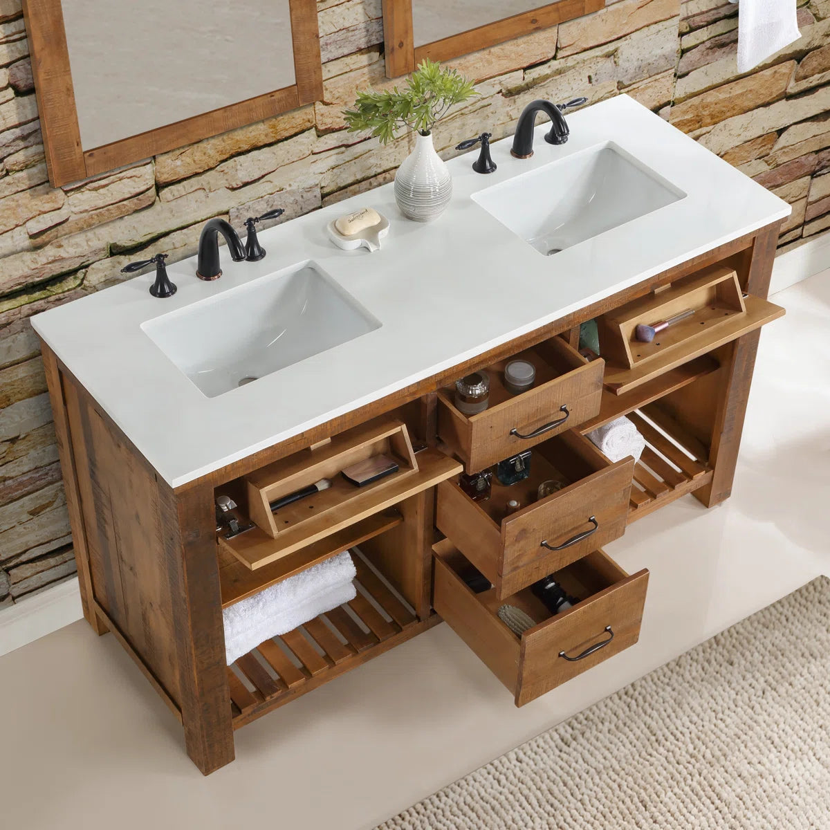Banff 60" Width Single Bathroom Vanity