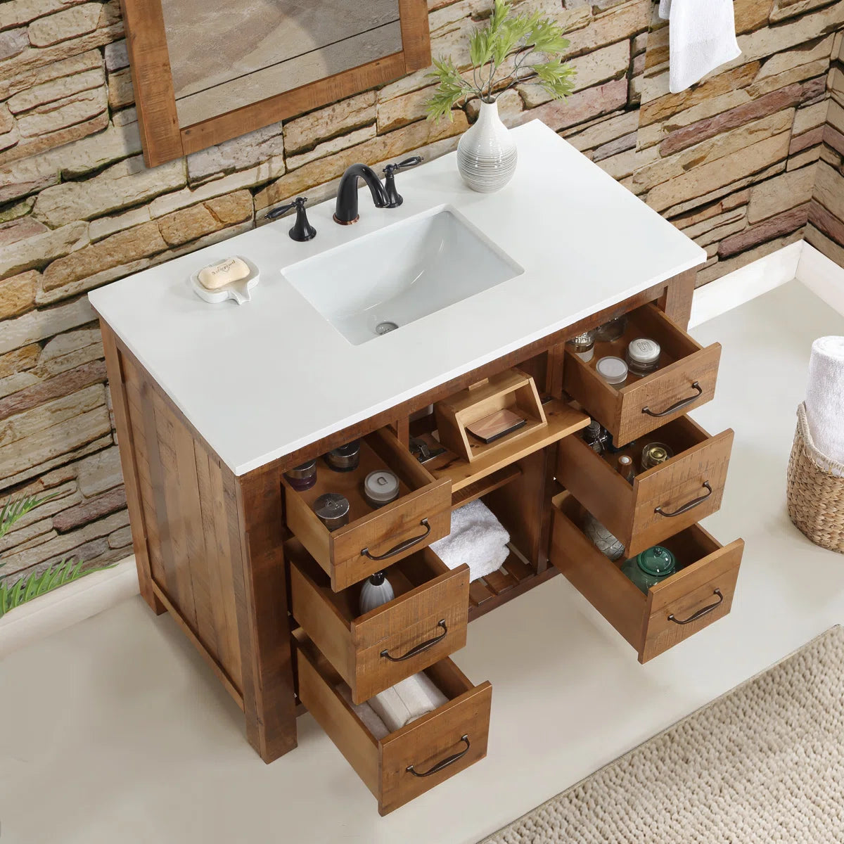 Banff 42" Width Double Bathroom Vanity