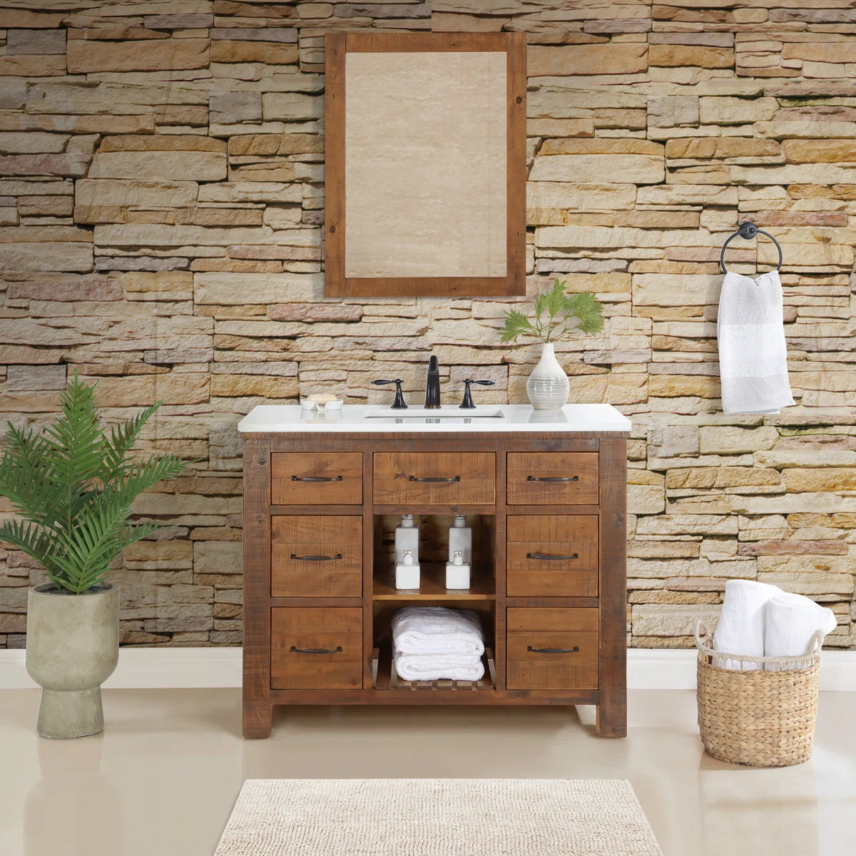 Banff 42" Width Double Bathroom Vanity