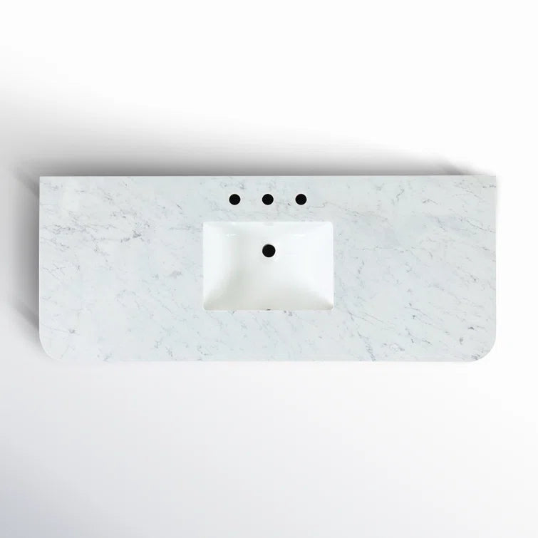 Havana 54" Width Single Bathroom Vanity In Natural Finish