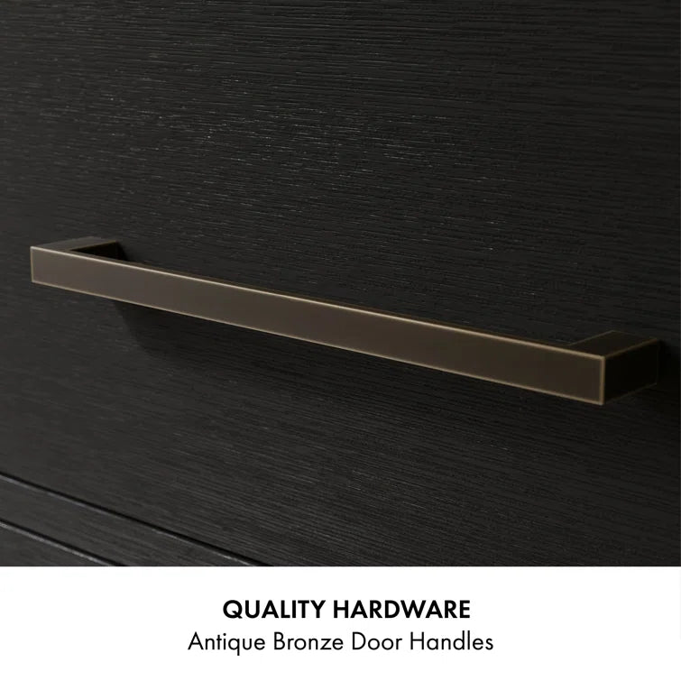 Bergen 48" Width Single Bathroom Vanity In Dark Weathered Oak
