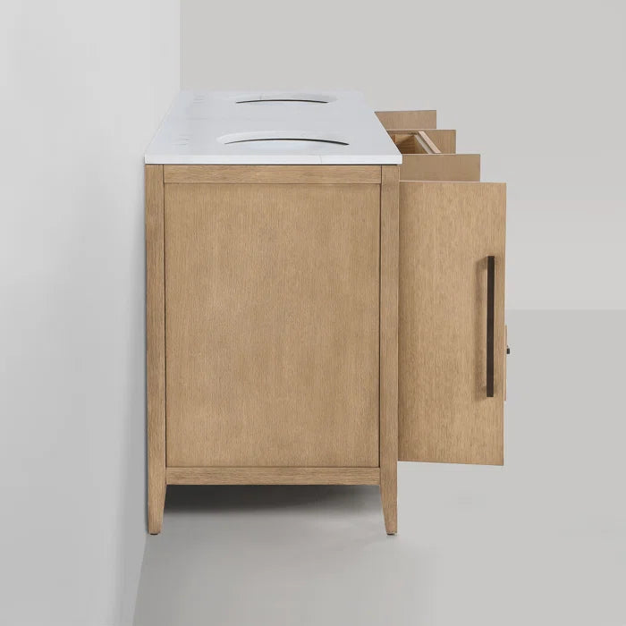Bergen 66" Width Double Bathroom Vanity