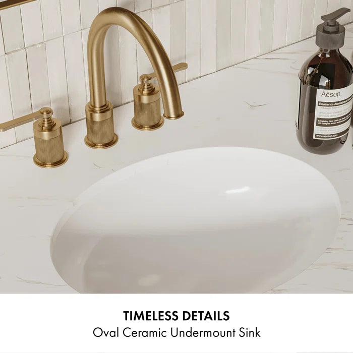 Bergen 66" Width Double Bathroom Vanity