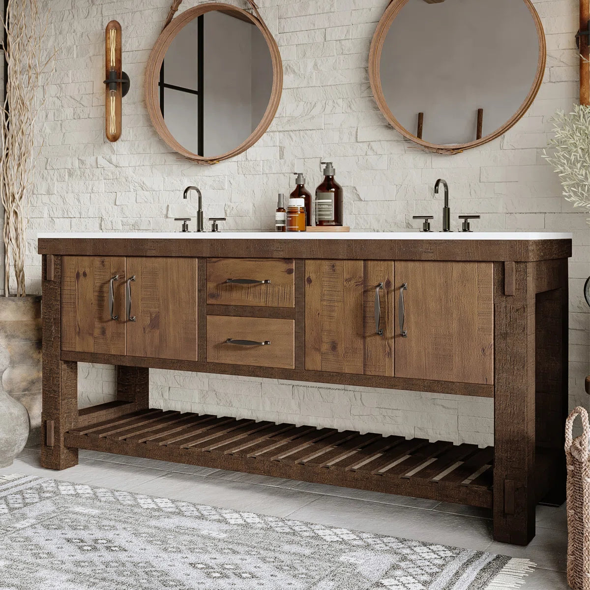 Telluride 66" Width Double Bathroom Vanity