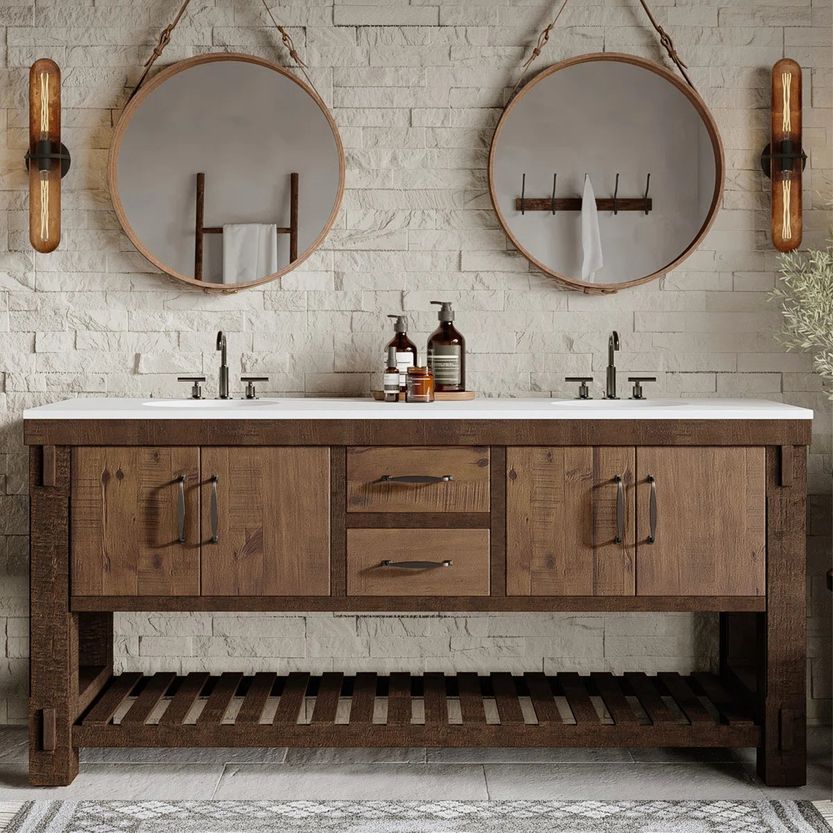 Telluride 66" Width Double Bathroom Vanity