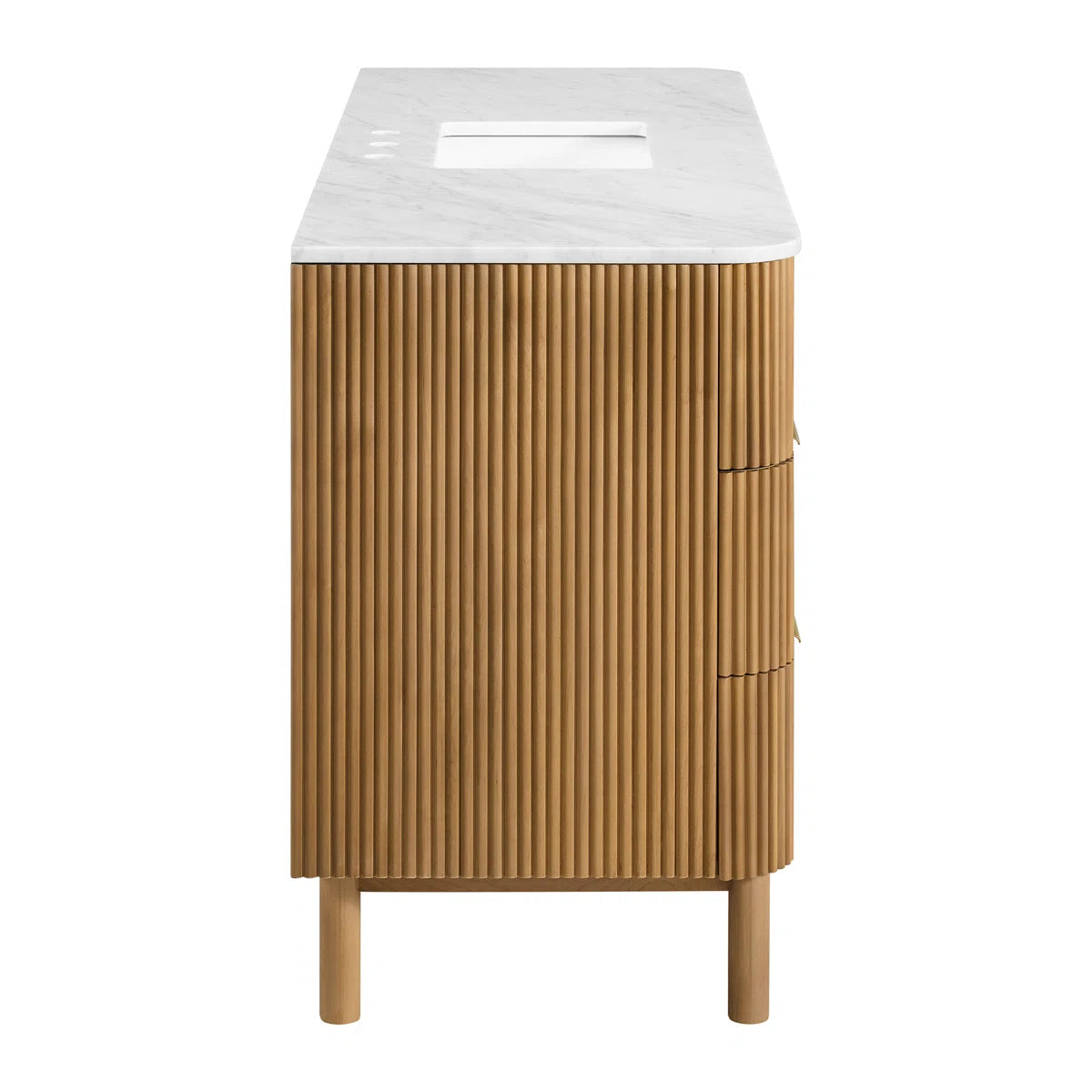 Havana 60" Width Single Bathroom Vanity In Natural Finish