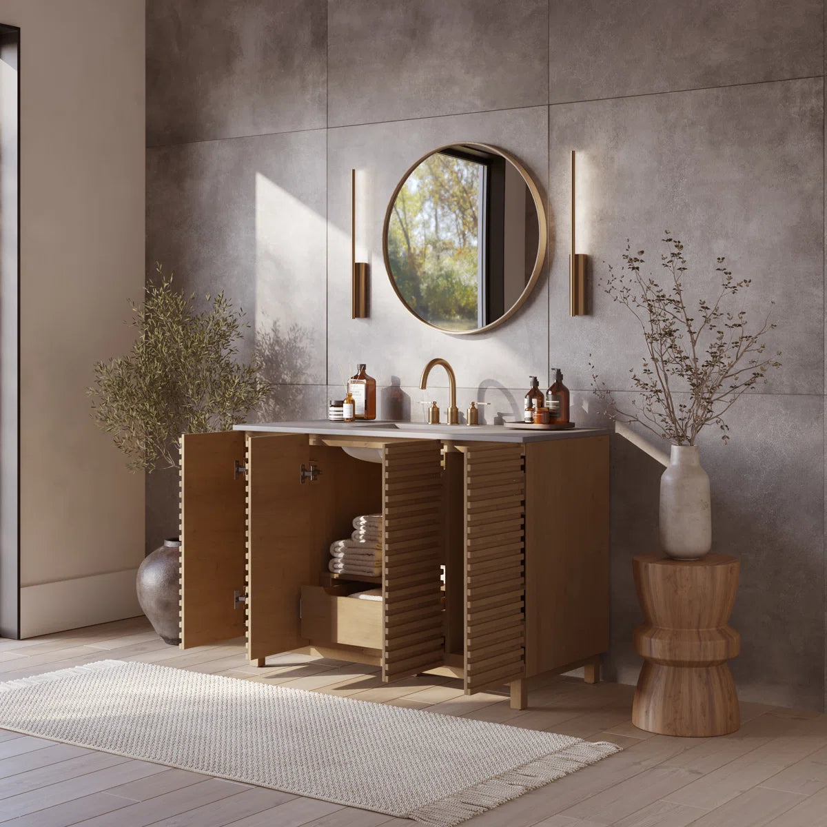 Drammen 48" Width Double Bathroom Vanity