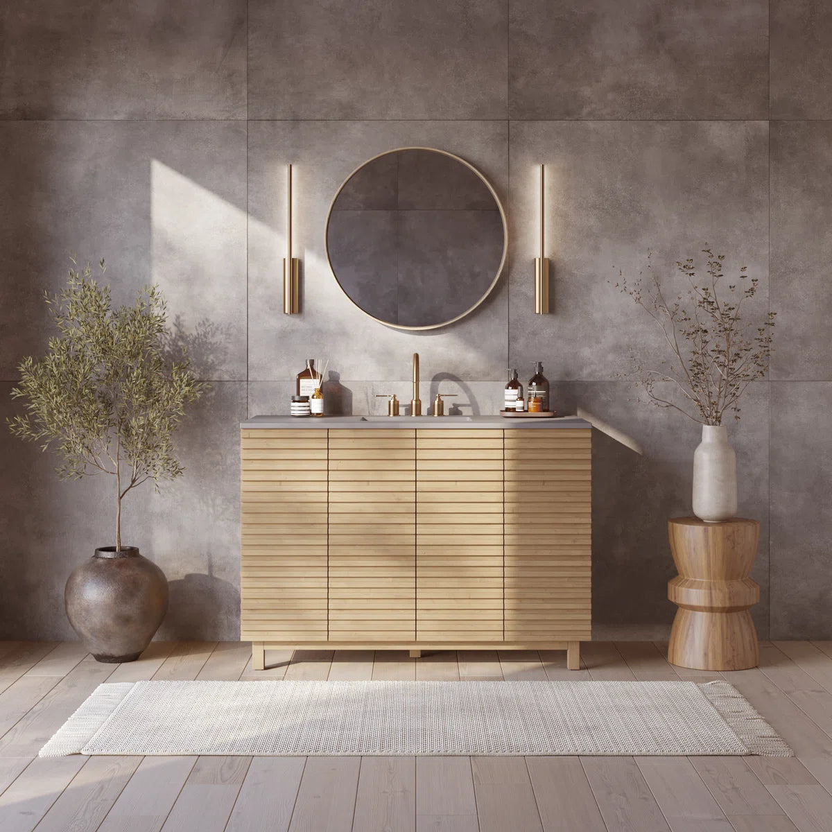 Drammen 48" Width Double Bathroom Vanity