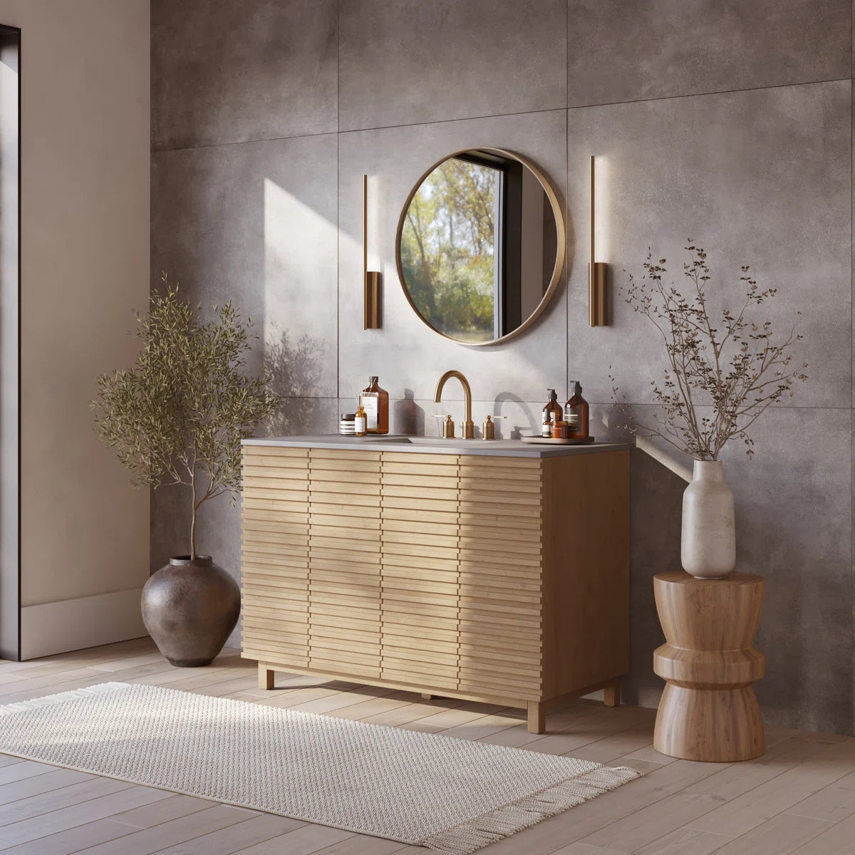 Drammen 48" Width Double Bathroom Vanity