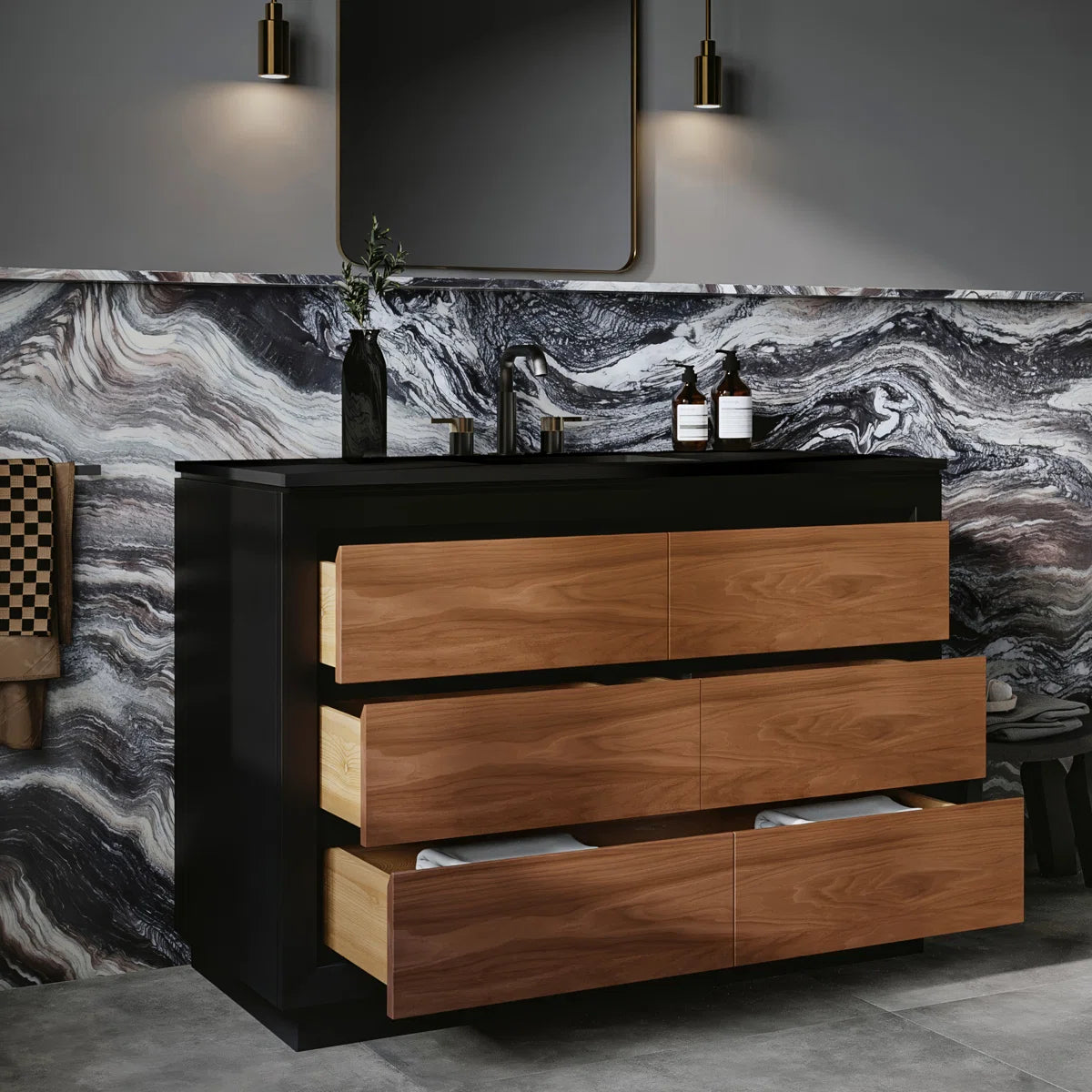 Malmo 48" Width Double Bathroom Vanity