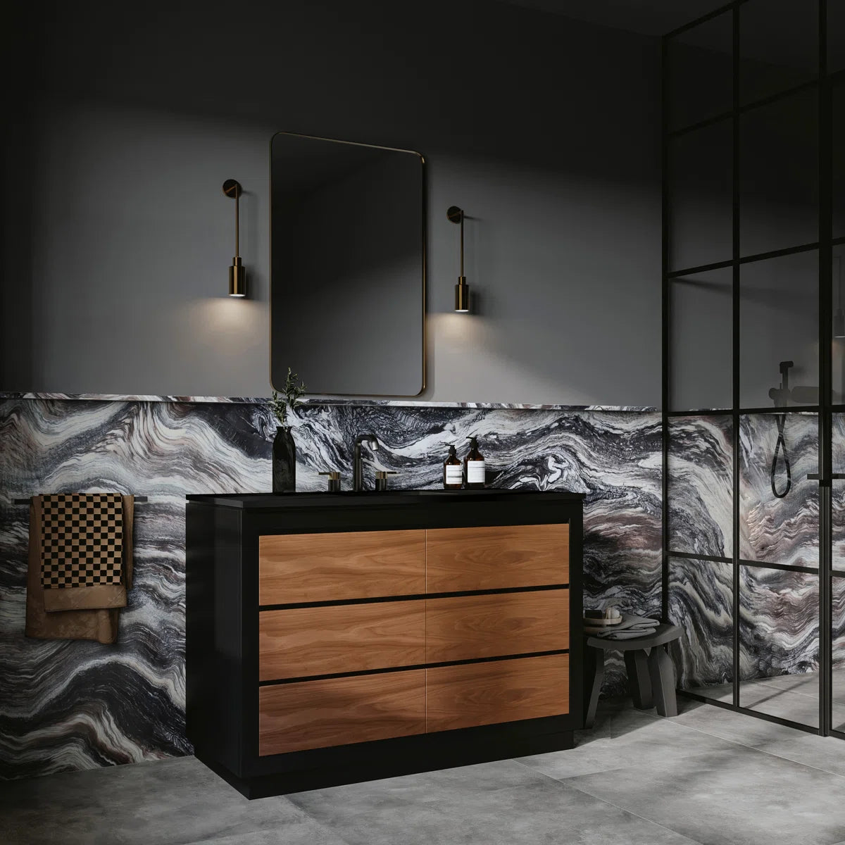 Malmo 48" Width Double Bathroom Vanity