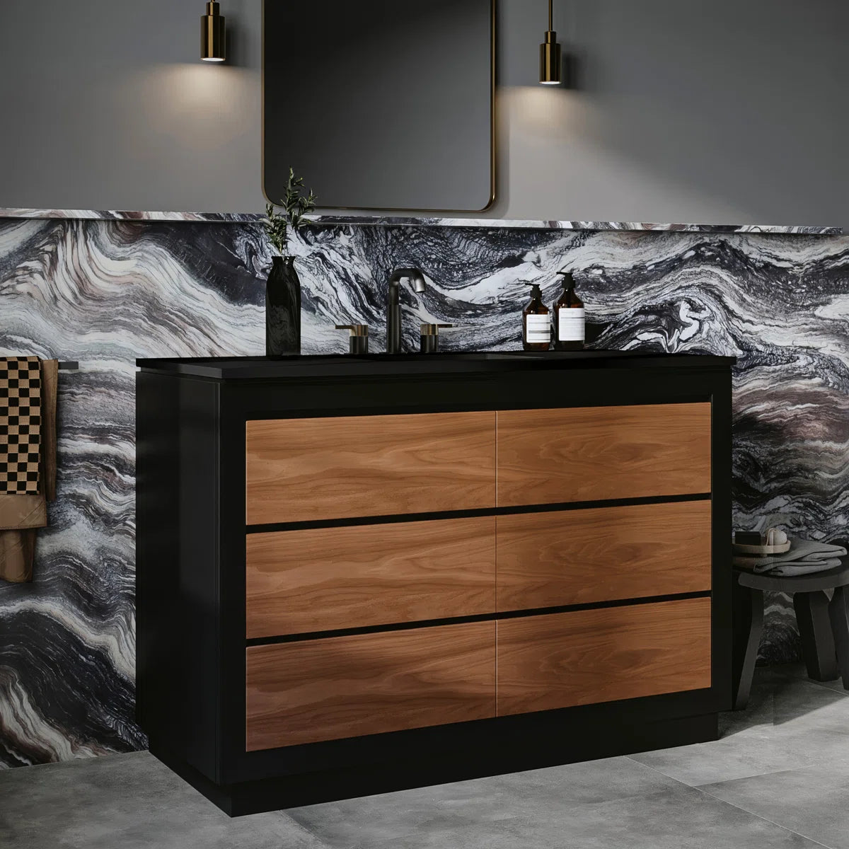 Malmo 48" Width Double Bathroom Vanity