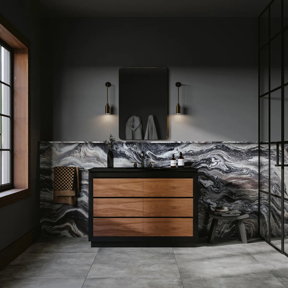 Malmo 48" Width Double Bathroom Vanity