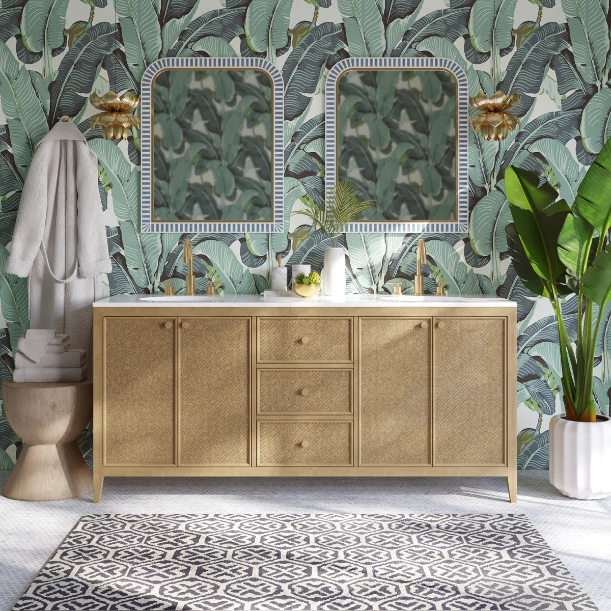 Benita 72" Width Double Bathroom Vanity