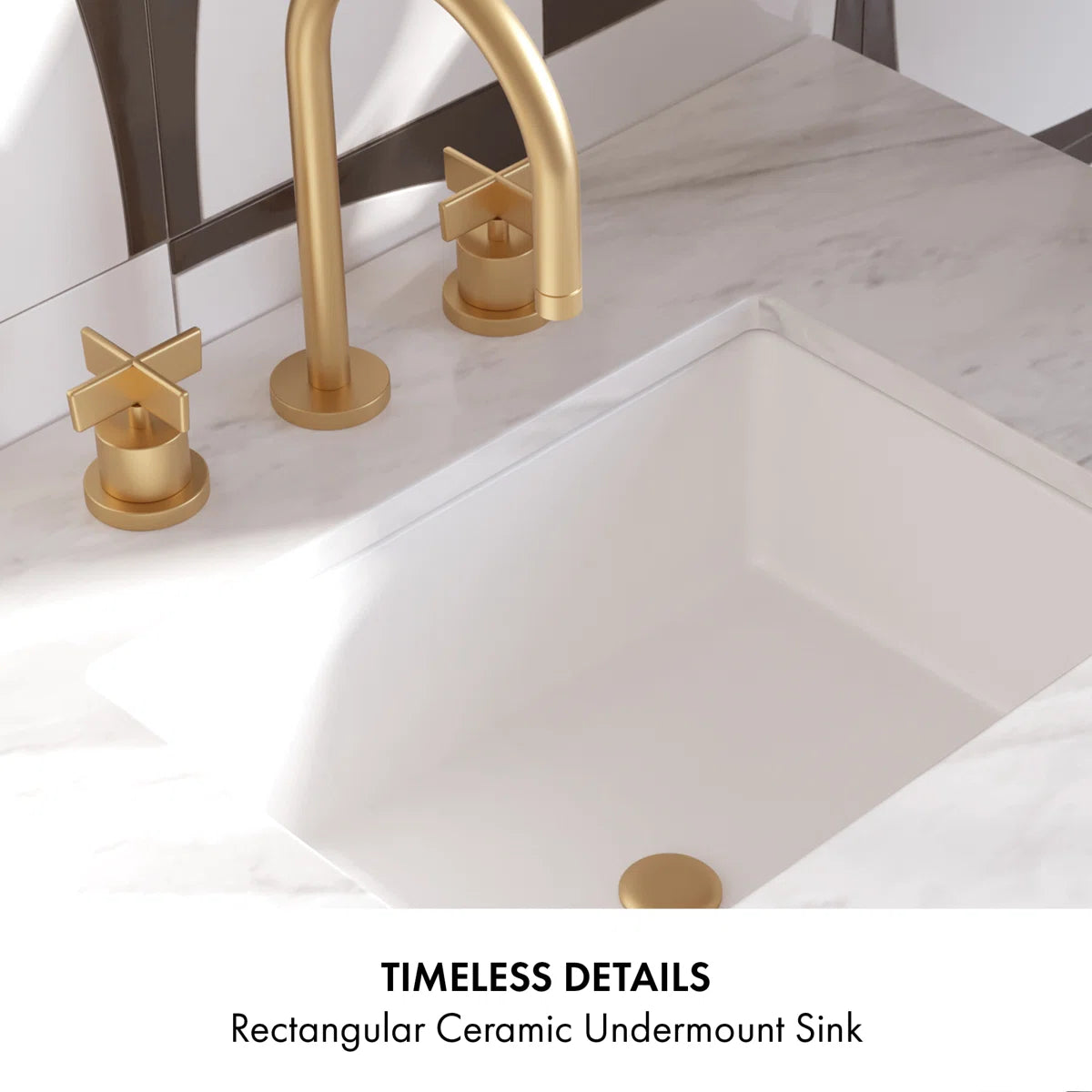 Bern 60" Reeded Black Oak Double Bathroom Vanity | Engineered Marble Countertop