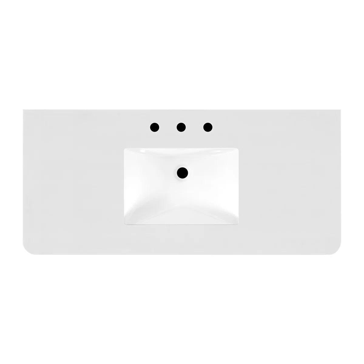Oslo 48" Modern Oak Single Bathroom Vanity | White Quartz Countertop