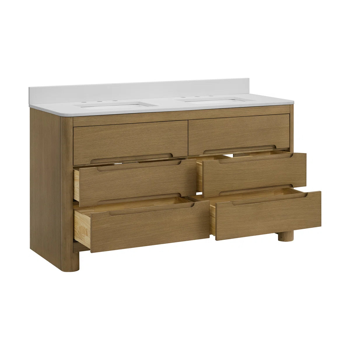 Oslo 60" Width Double Bathroom Vanity