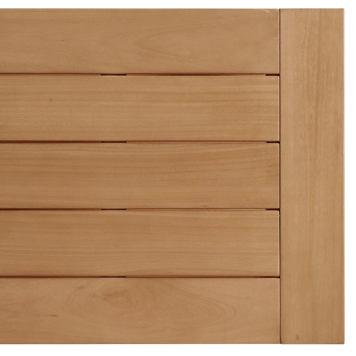 Shay 48" Outdoor Coffee Table In Oiled Eucalyptus