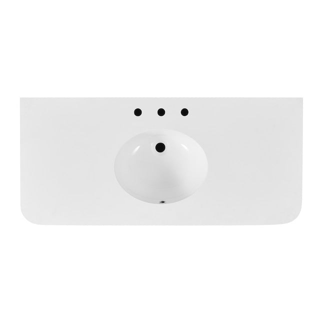 Havana 48" Finished Birch Undermount Single Sink Bathroom Vanity with White Quartz Top