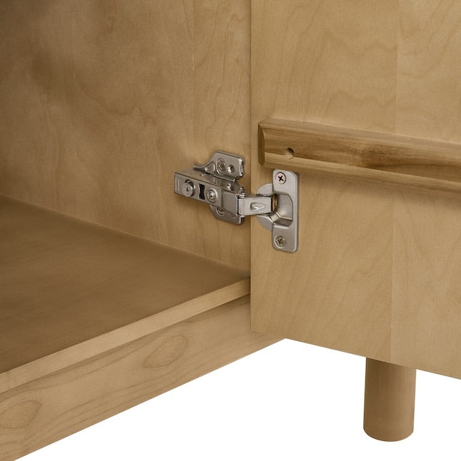 Havana 42" Finished Birch Undermount Single Sink Bathroom Vanity with White Quartz Top