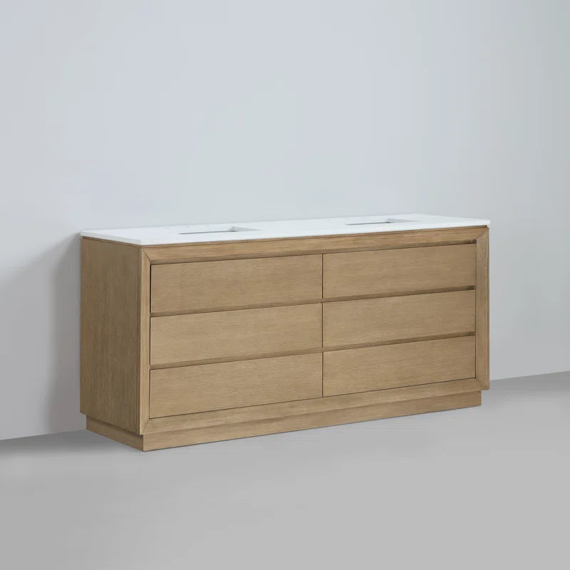 Jasper 72" Double Bathroom Vanity with Vanity Top