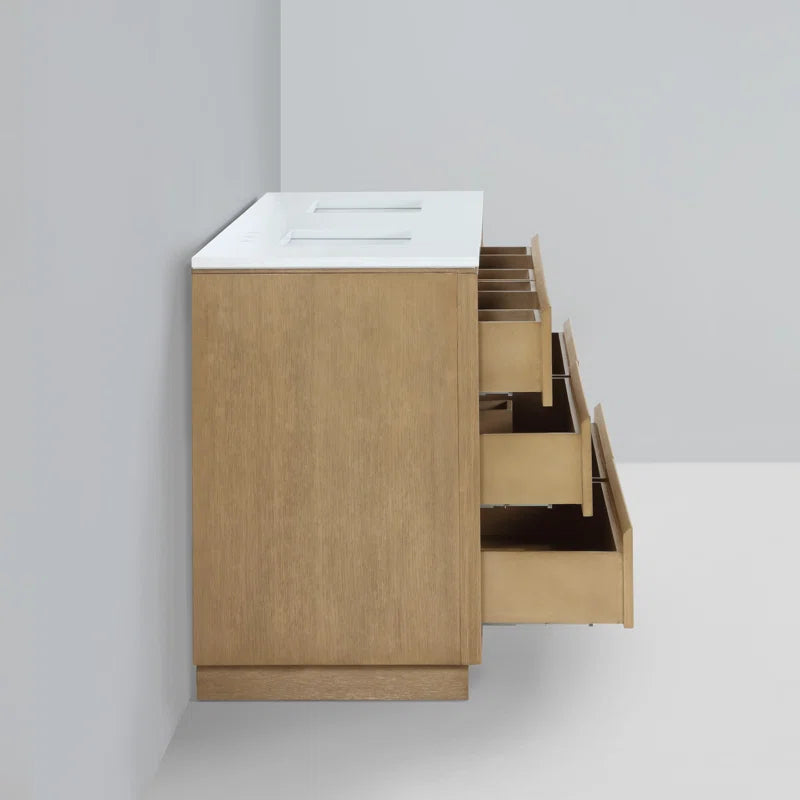 Jasper 72" Double Bathroom Vanity with Vanity Top