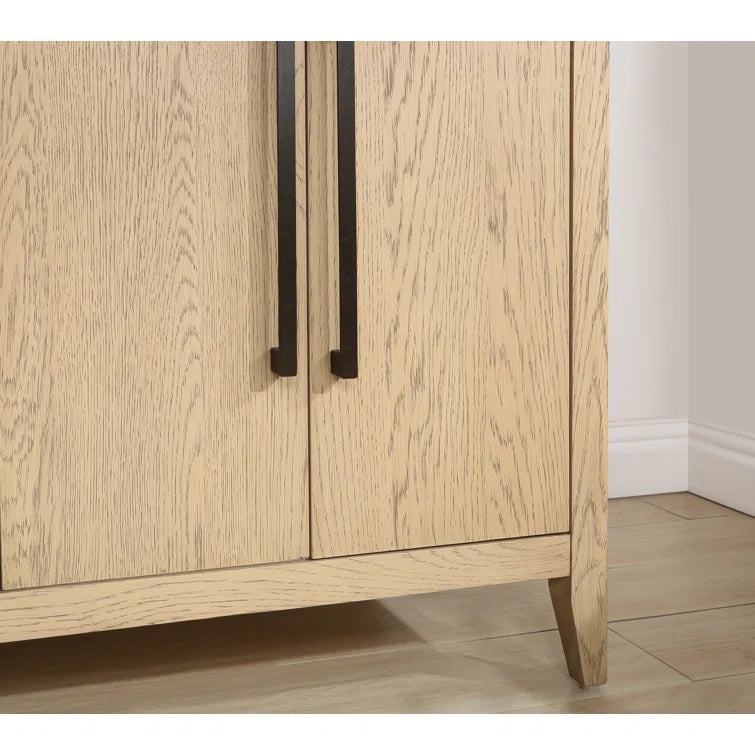 Bergen 60" Double Bathroom Vanity with Carrara Marble Top