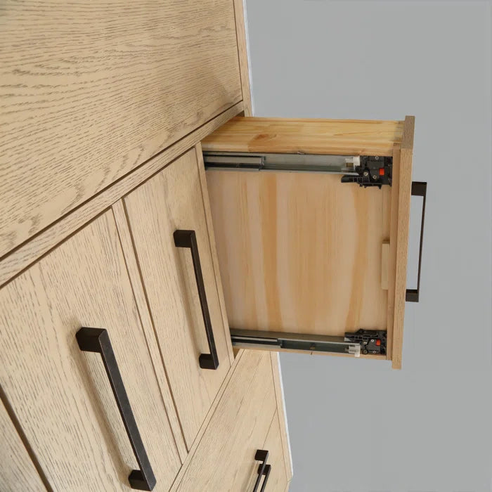 Bergen 72" Double Bathroom Vanity with Marble Top