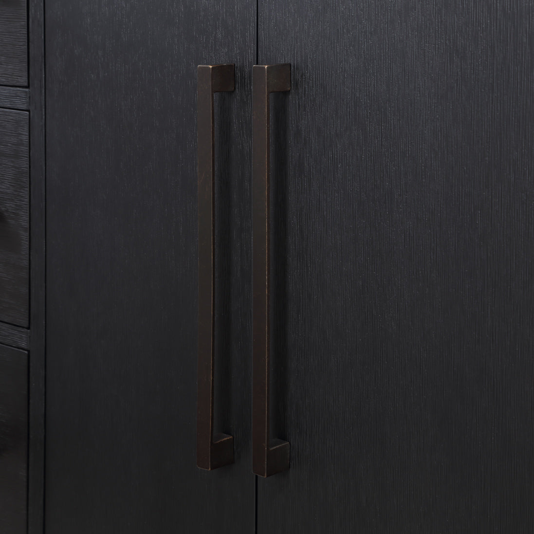 Bergen 48" Single Bathroom Vanity in Dark Weathered Oak | Calacatta Gold Quartz Countertop
