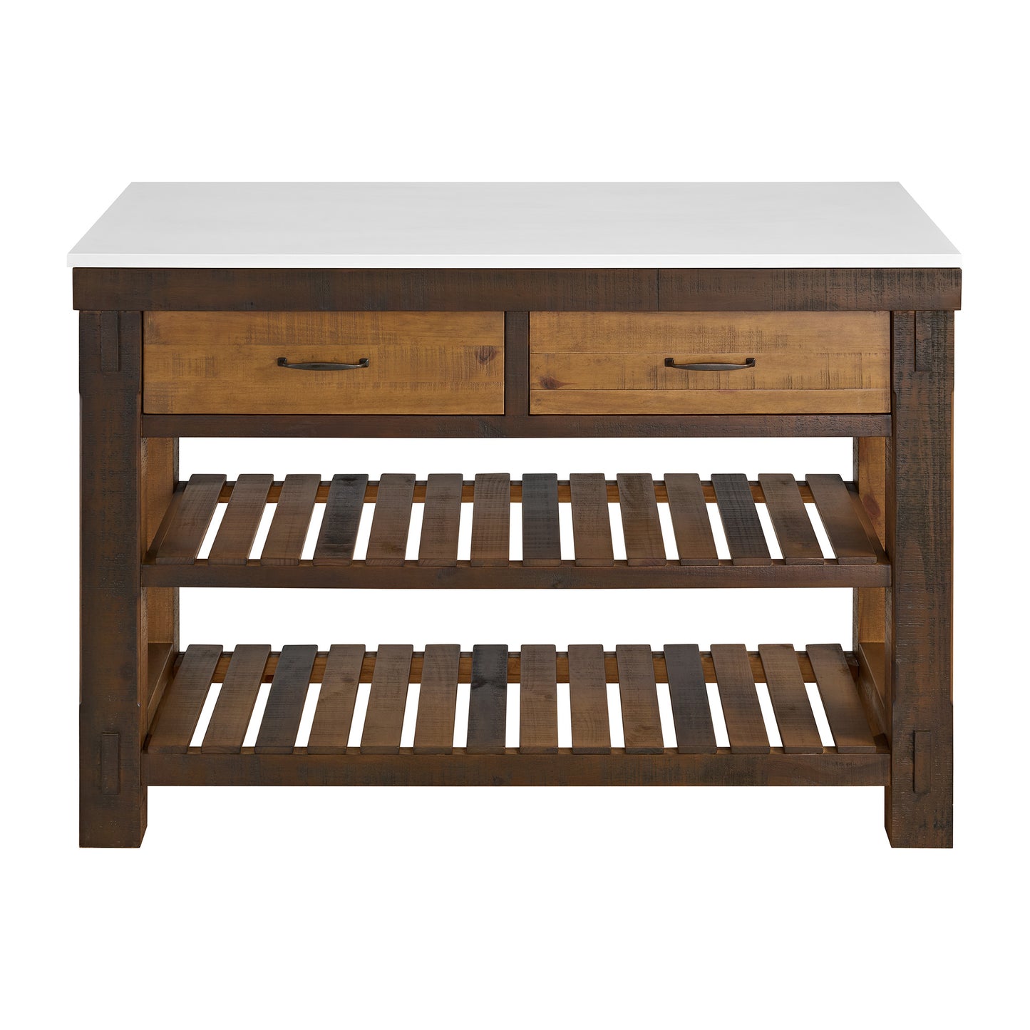 Bromley 54" Kitchen Island | Quartz Countertop