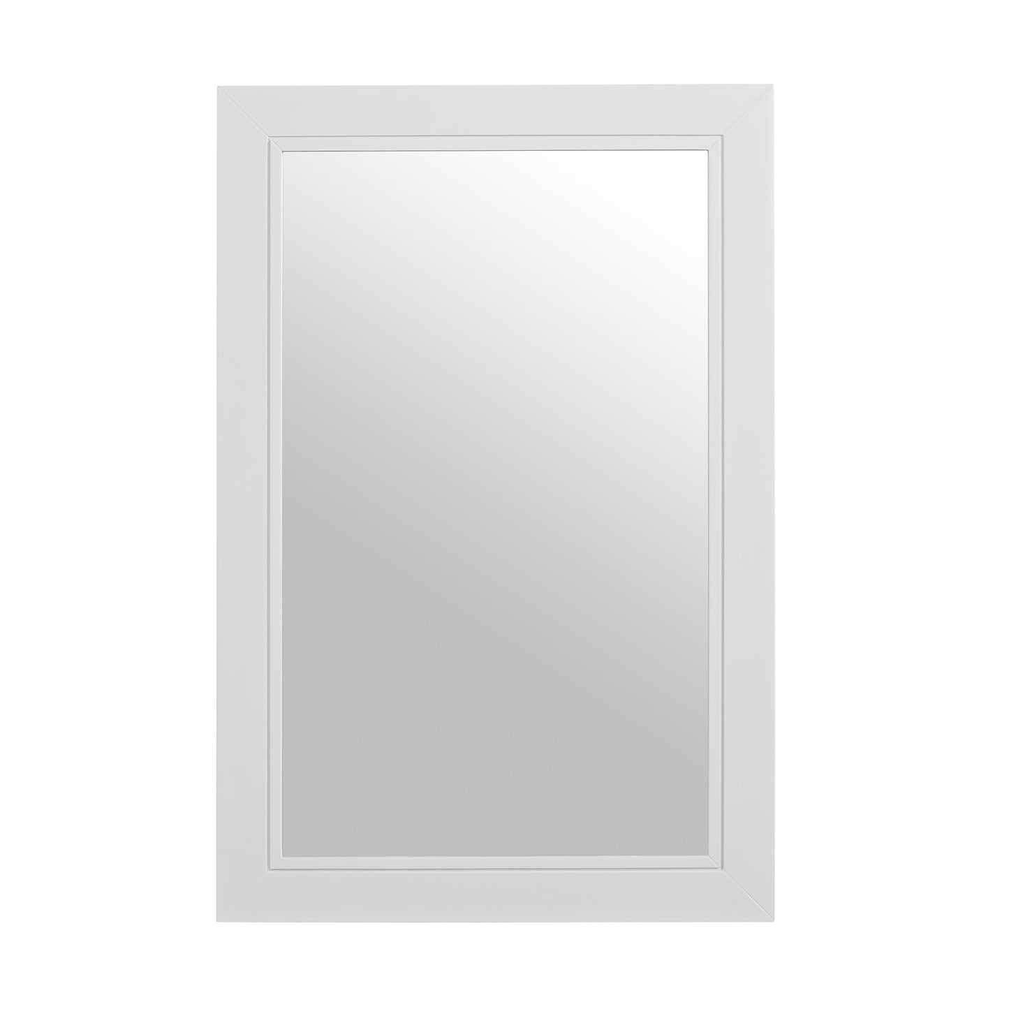 Cameron 20-inch ADA Tilt Mirror Medicine Cabinet in White Painted Wood