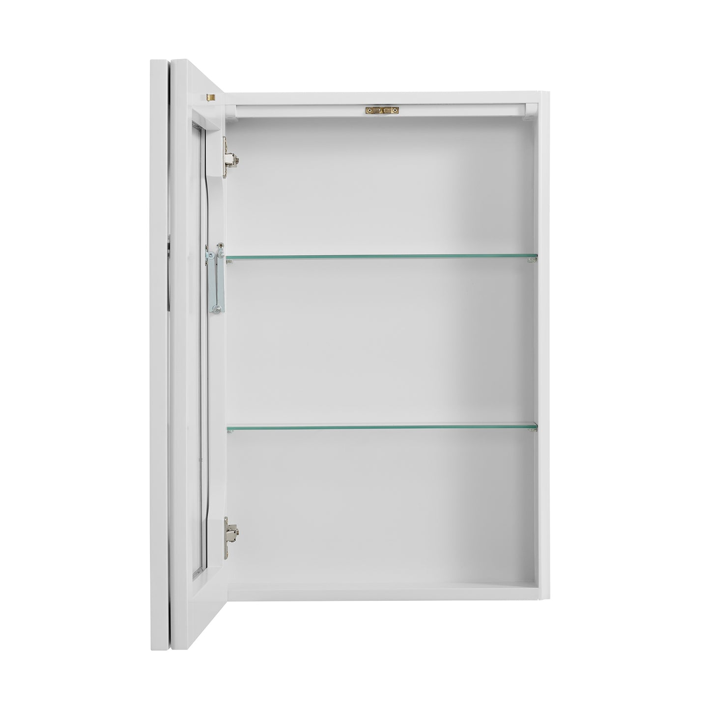 Cameron 20-inch ADA Tilt Mirror Medicine Cabinet in White Painted Wood