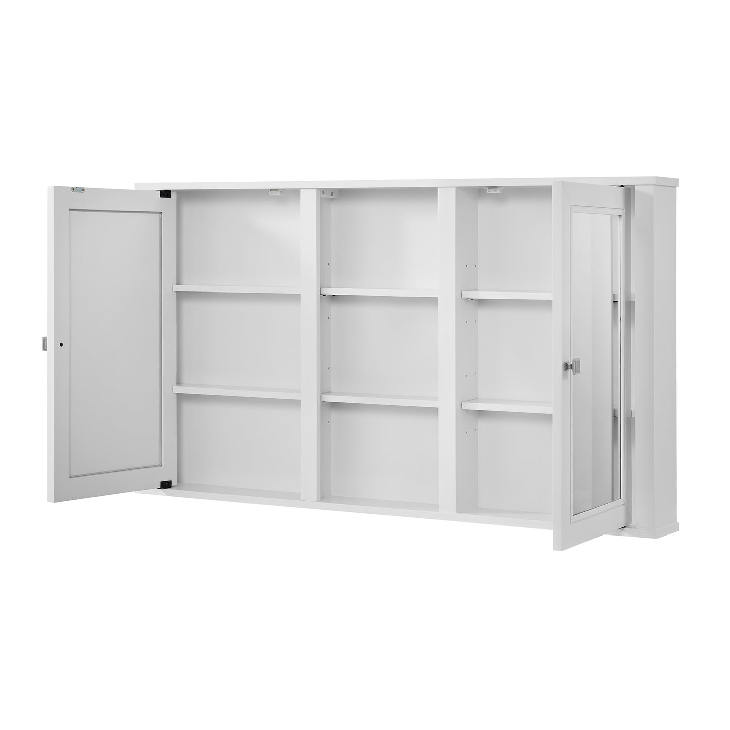 Charlotte 54" Double Reversible Door Medicine Cabinet in White