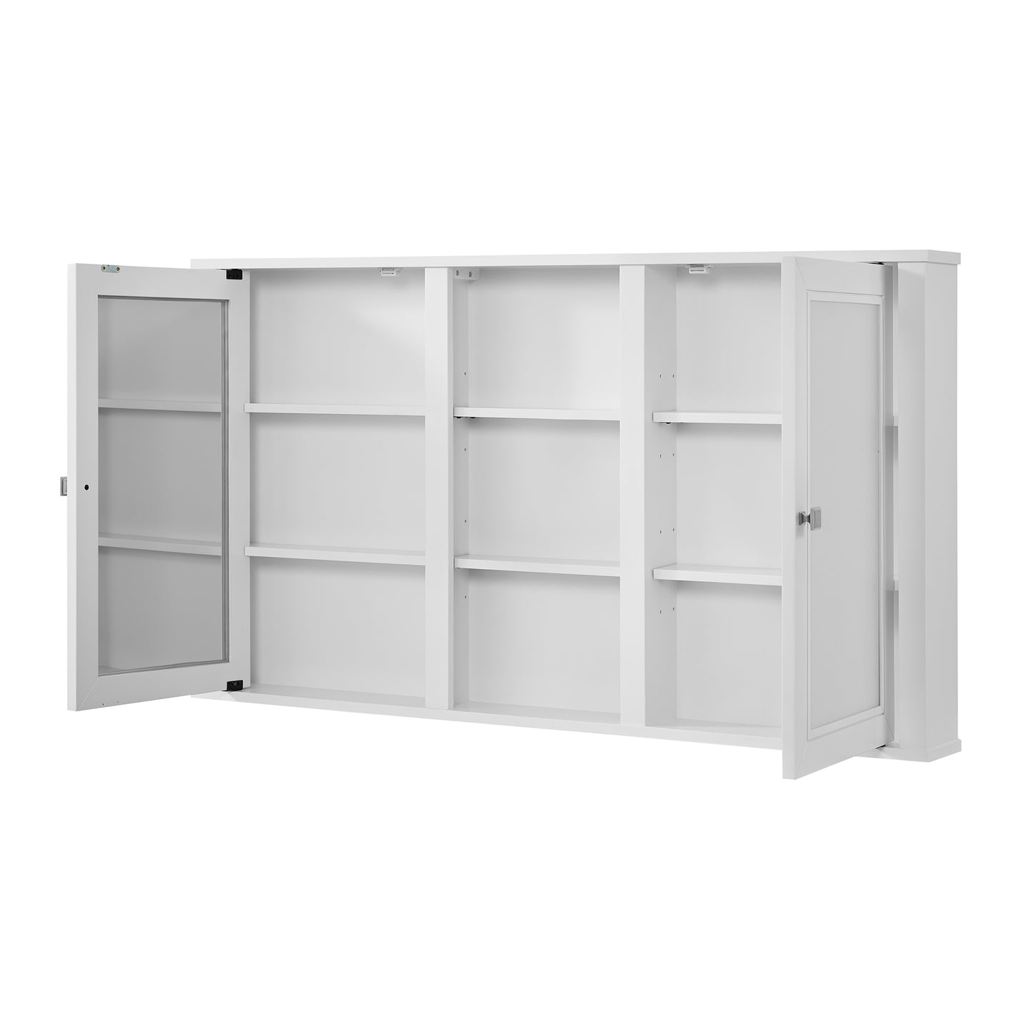 Charlotte 54" Double Reversible Door Medicine Cabinet in White