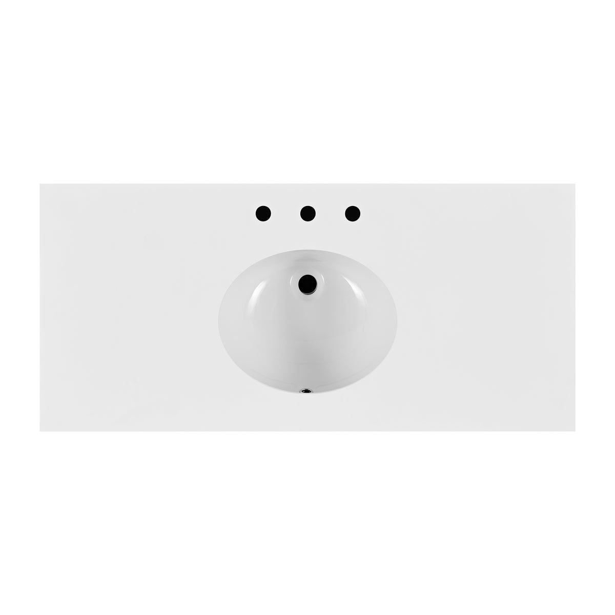 Telluride 48" Single Sink Bathroom Vanity | White Quartz Countertop