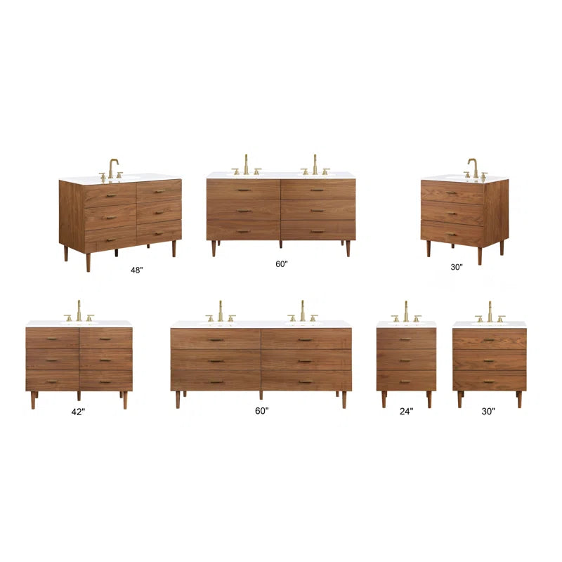 Stockholm 42" W x 22" D x 34" H Single Bathroom Vanity