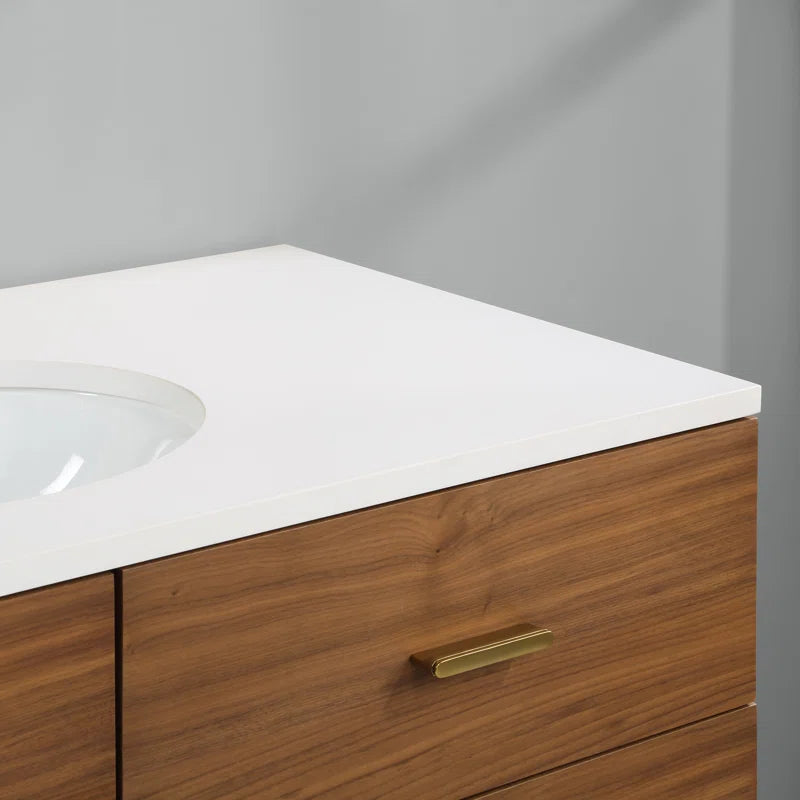 Stockholm 42" W x 22" D x 34" H Single Bathroom Vanity