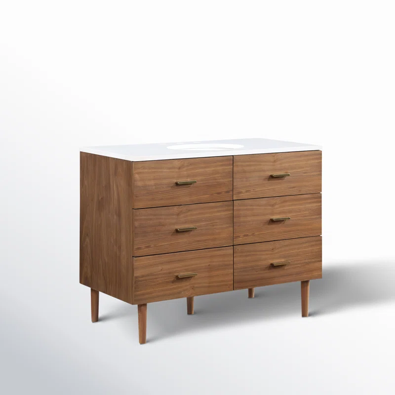 Stockholm 42" W x 22" D x 34" H Single Bathroom Vanity
