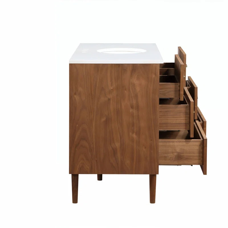 Stockholm 48" W x 22" D x 34" H Single Bathroom Vanity