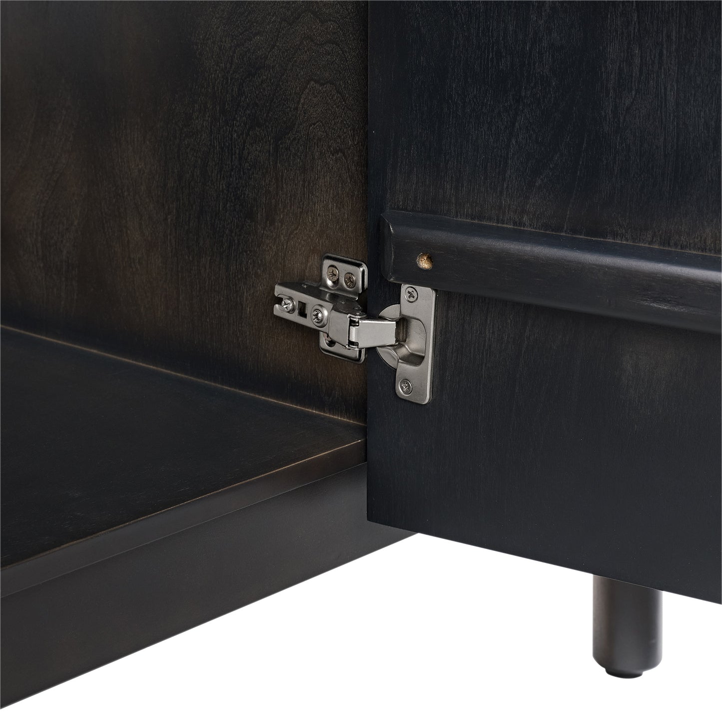 Havana 48" Black Reeded Single Bathroom Vanity | Carrara Marble Countertop