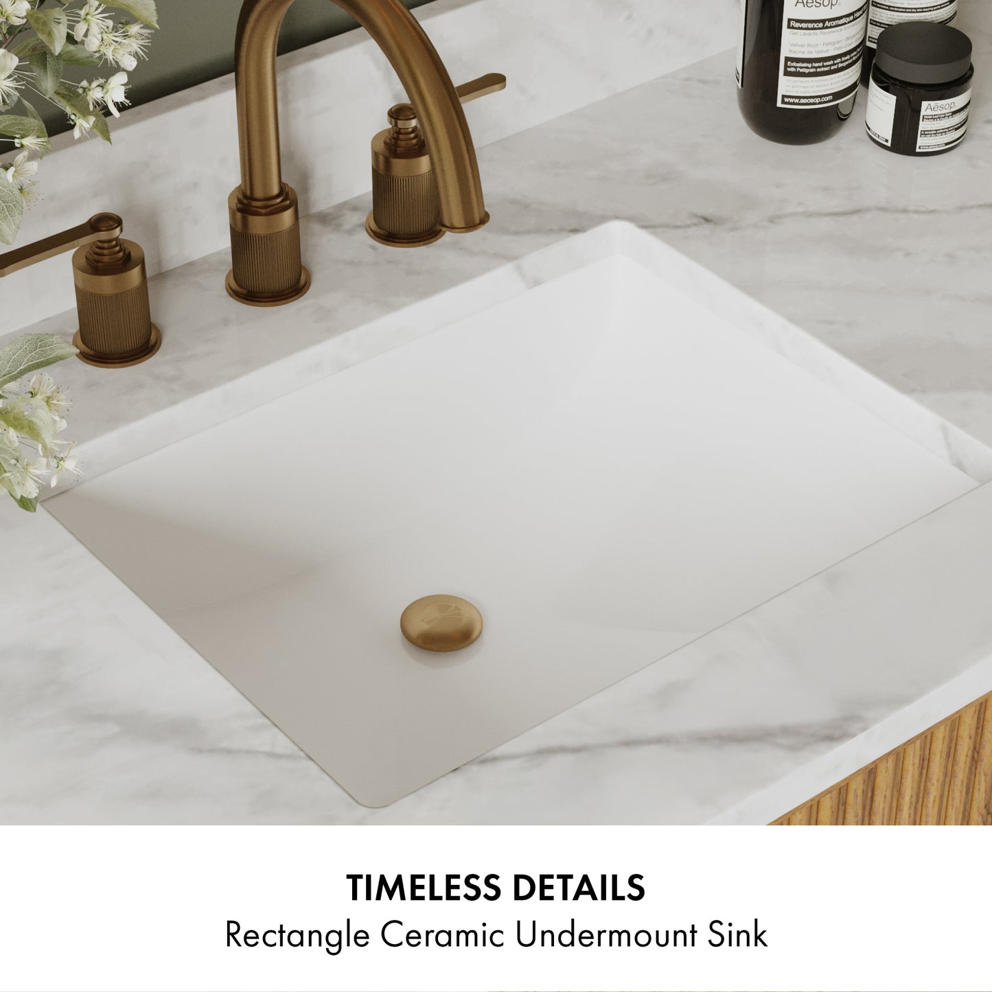 Kathryne 48" Single Sink Bathroom Vanity | Statuario Quartz