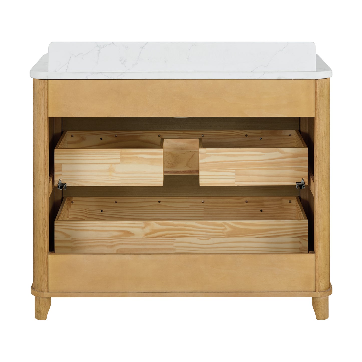 Kathryne 42" Single Bathroom Vanity | Statuario Quartz Countertop