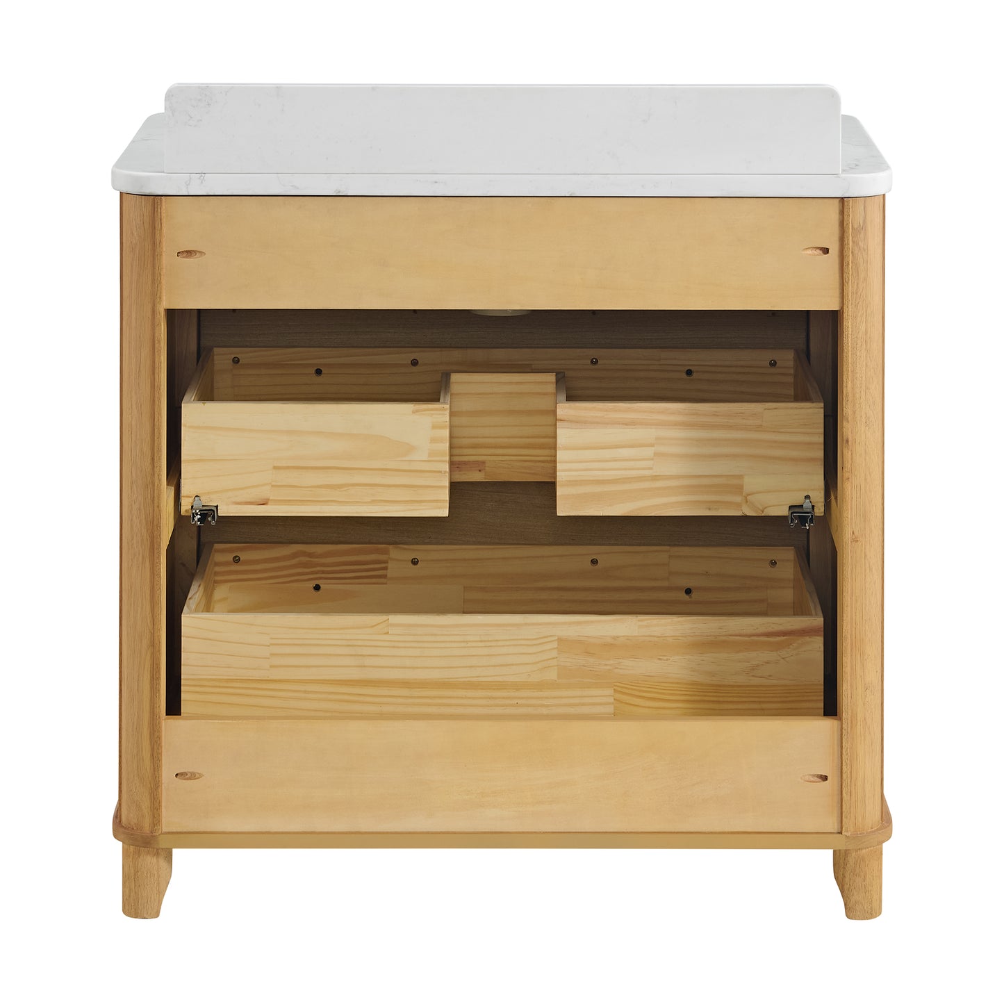 Kathryne 36" Single Sink Bathroom Vanity | Statuario Quartz Countertop