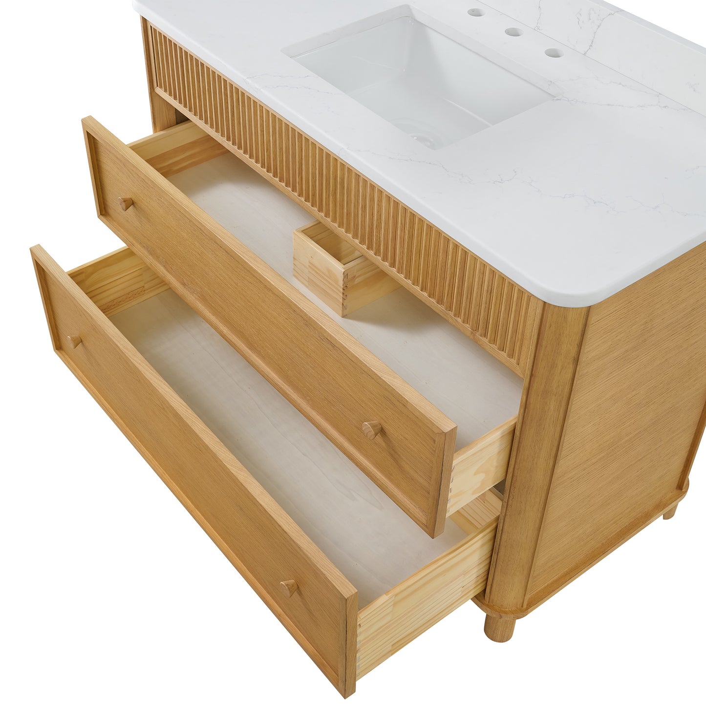 Kathryne 48" Single Sink Bathroom Vanity | Statuario Quartz