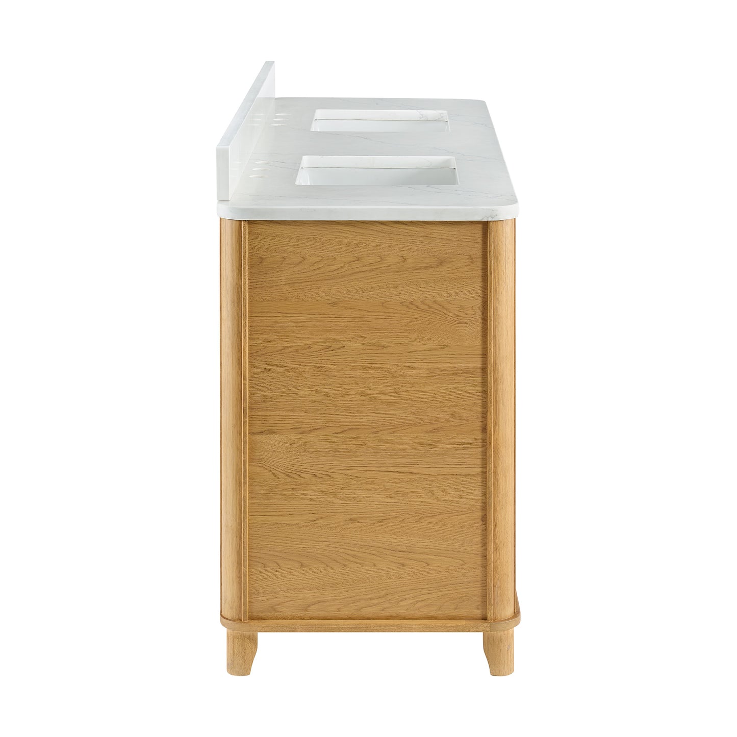Kathryne 72" Double Sink Bathroom Vanity | Statuario Quartz Countertop